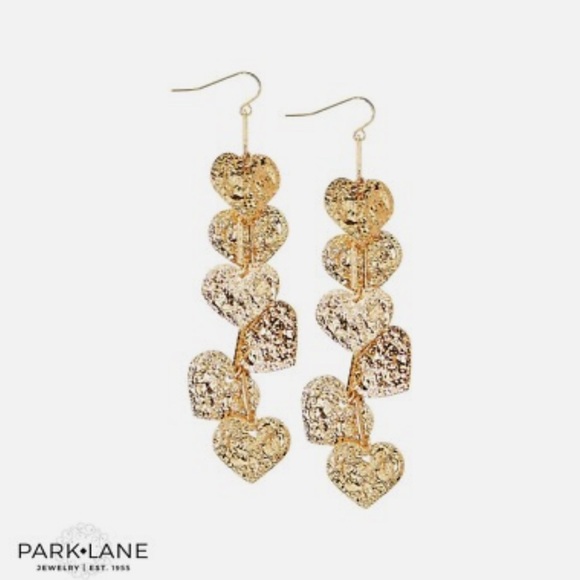 Park Lane Jewelry - Park Lane Crush Heart Dangle Drop Earrings